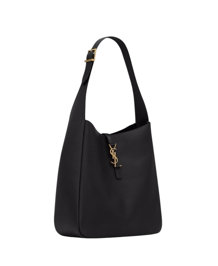 Bolso flexible large de piel granulada