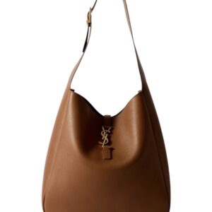 Bolso flexible large de piel granulada