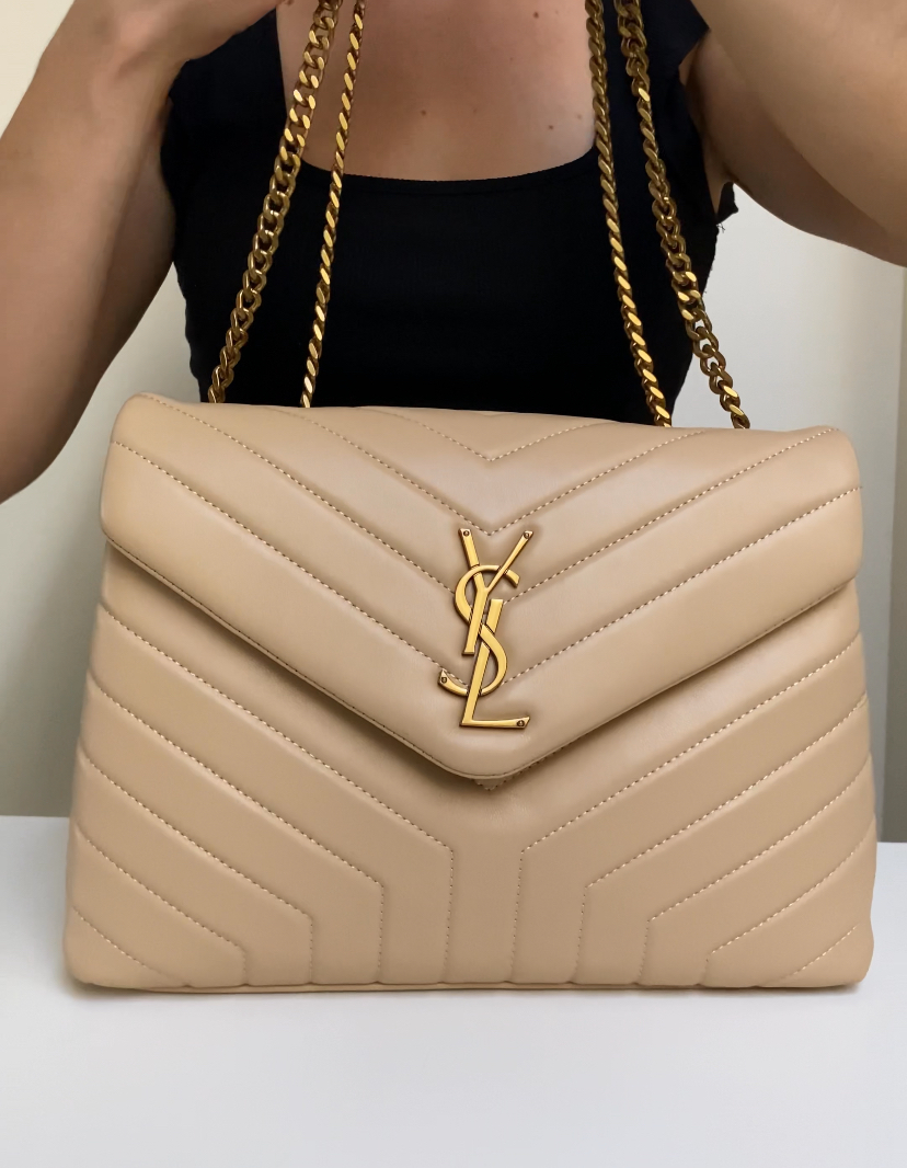 Bolso Puffer acolchonado beige - Image 8