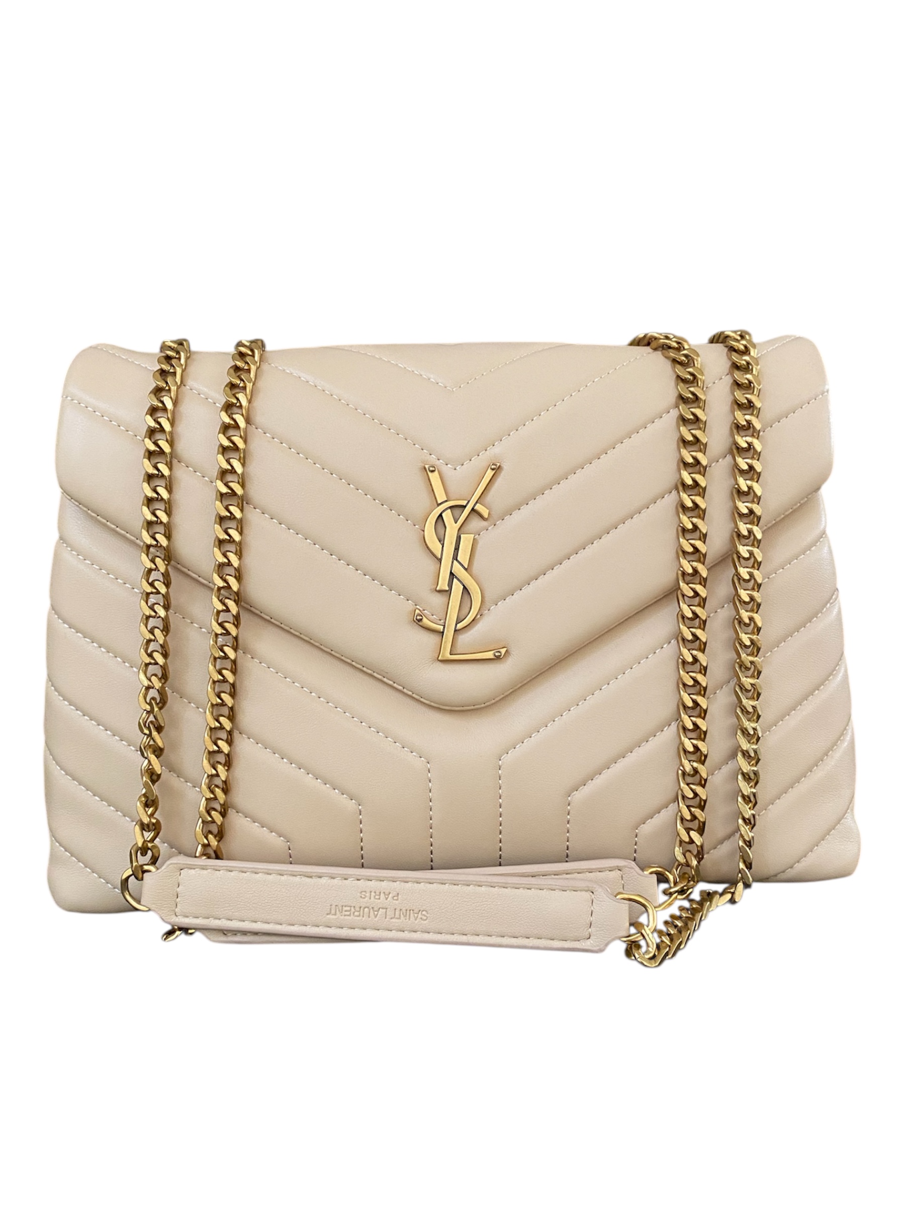 Bolso Puffer acolchonado beige