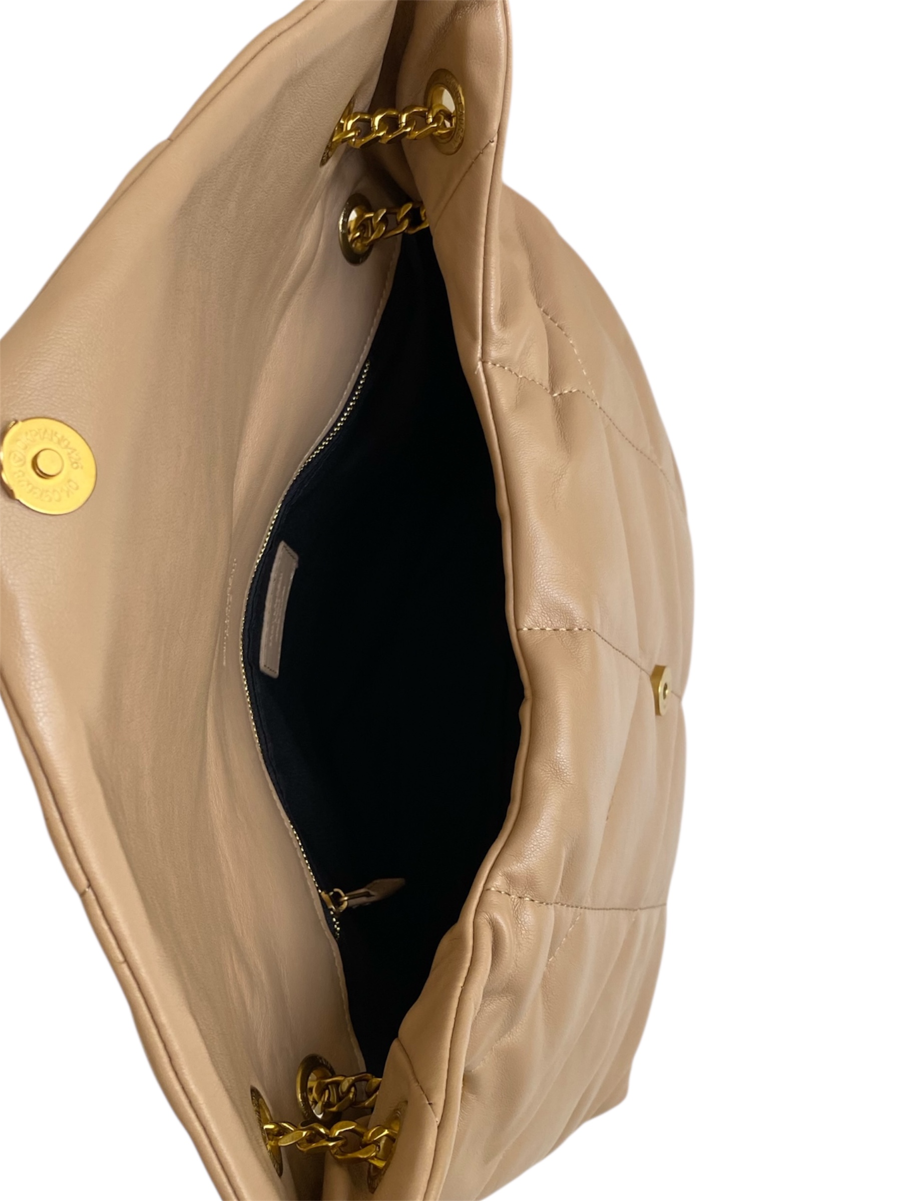 Bolso Puffer mediano beige - Image 4