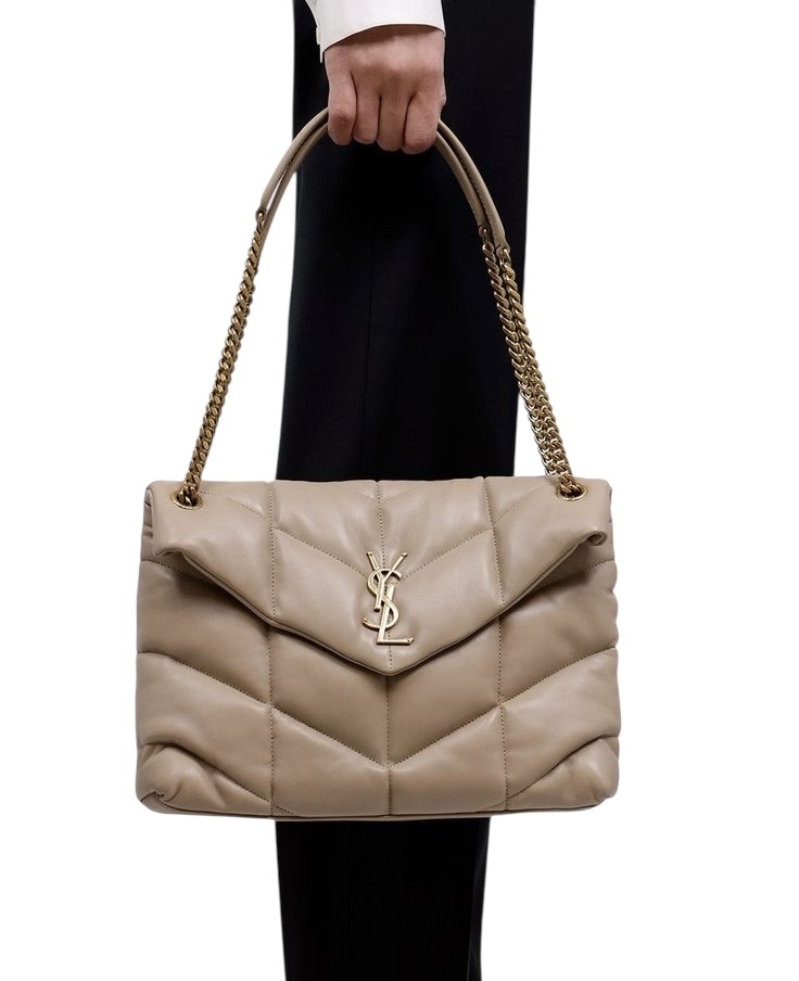 Bolso Puffer mediano beige - Image 6