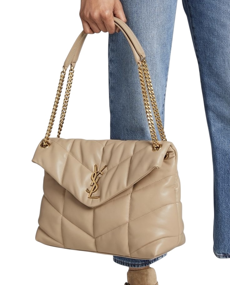 Bolso Puffer mediano beige - Image 5