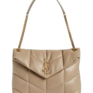 Bolso Puffer mediano beige