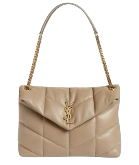 Bolso Puffer mediano beige